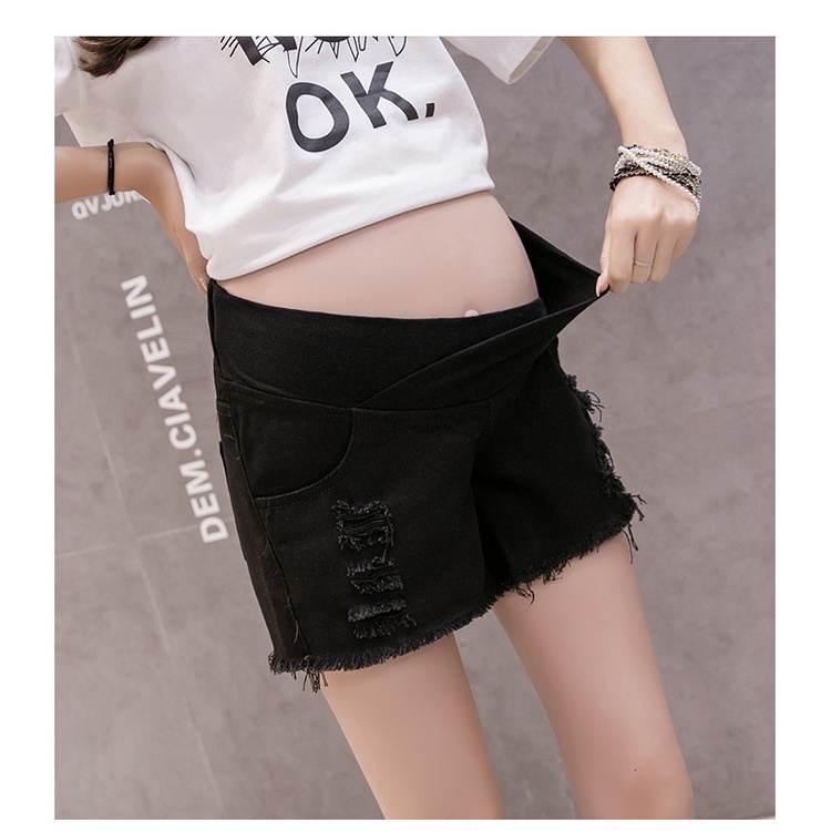 Quần đùi  Bầu Jean kaki mềm