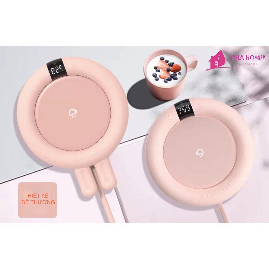 Đế Hâm Nóng Đồ Uống Cảm Ứng Thông Minh, Máy Làm Nóng Sữa Hiệu Quả Nhanh Chóng Dễ Dàng Mang Theo - DHA HOMIE