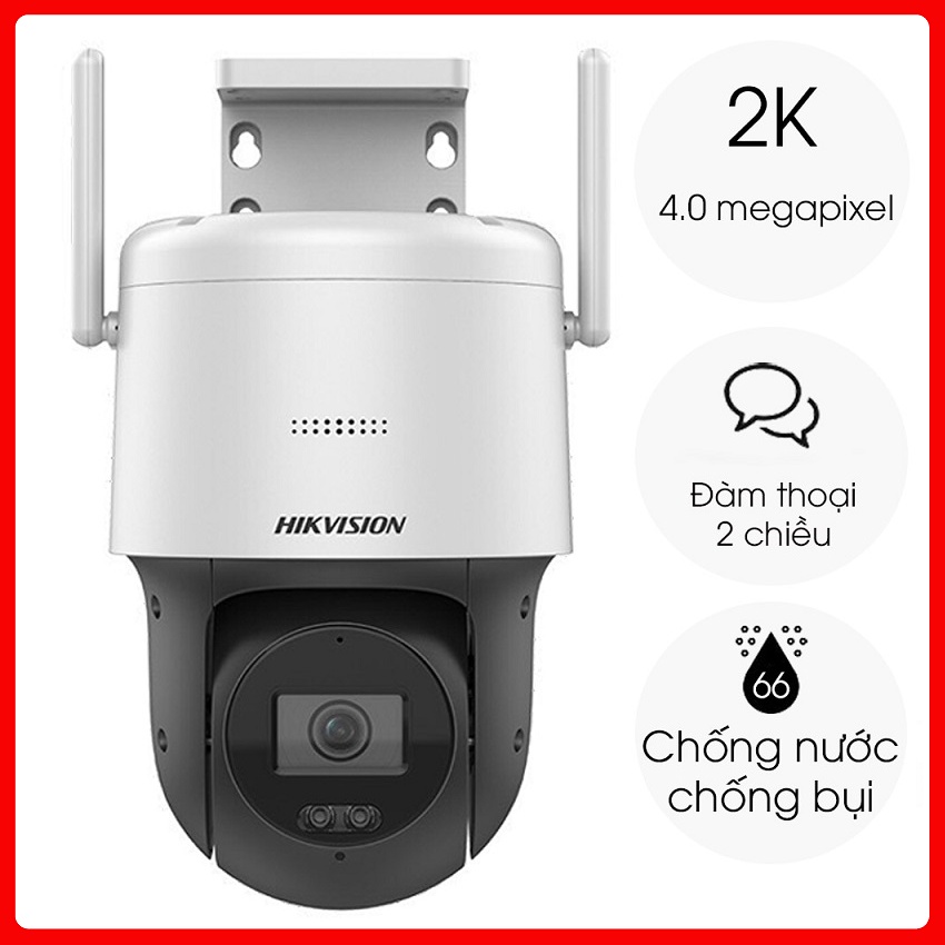 Camera IP Speed Dome hồng ngoại Wifi 4.0 Megapixel HIKVISION DS-2DE2C400IW-DE/W