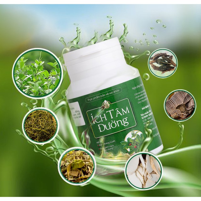 Ích Tâm Đường - Hỗ trợ điều trị tiểu đường (Hộp 60 viên)
