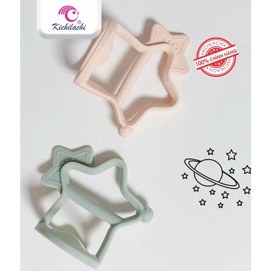 Gặm Nướu Hình Ngôi Sao Kichi KIDWOW Chất Liệu Silicon Mềm Mại Có Quai Cầm Chống Rớt Cho Bé 3M