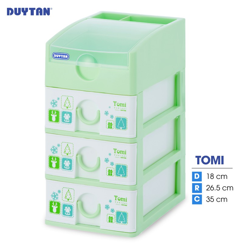 Tủ nhựa Duy Tân Tomi - 4 ngăn - Nhiều màu