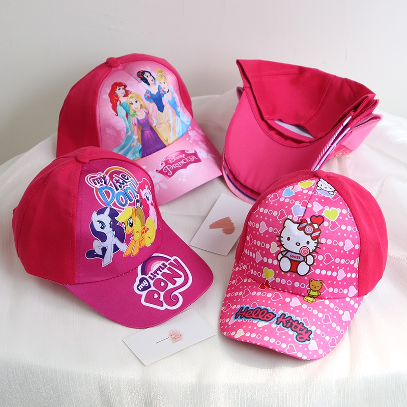 Mũ Lưỡi Trai In Họa Tiết Hoạt Hình Dễ Thương Cho Bé Gái 3-8 Tuổi