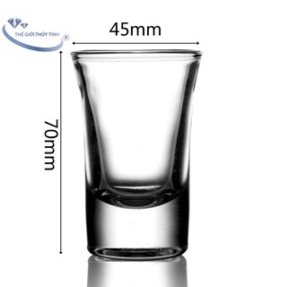 BỘ 6 LY shot thuỷ tinh 15ml - 35ml