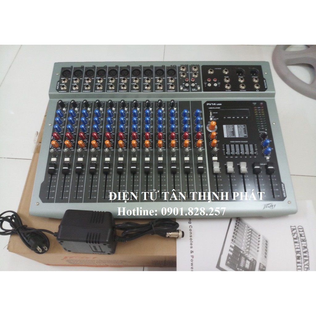 (Bảo hành 12 tháng )Mixer peavey pv14 usb hàng chuẩn cao cấp