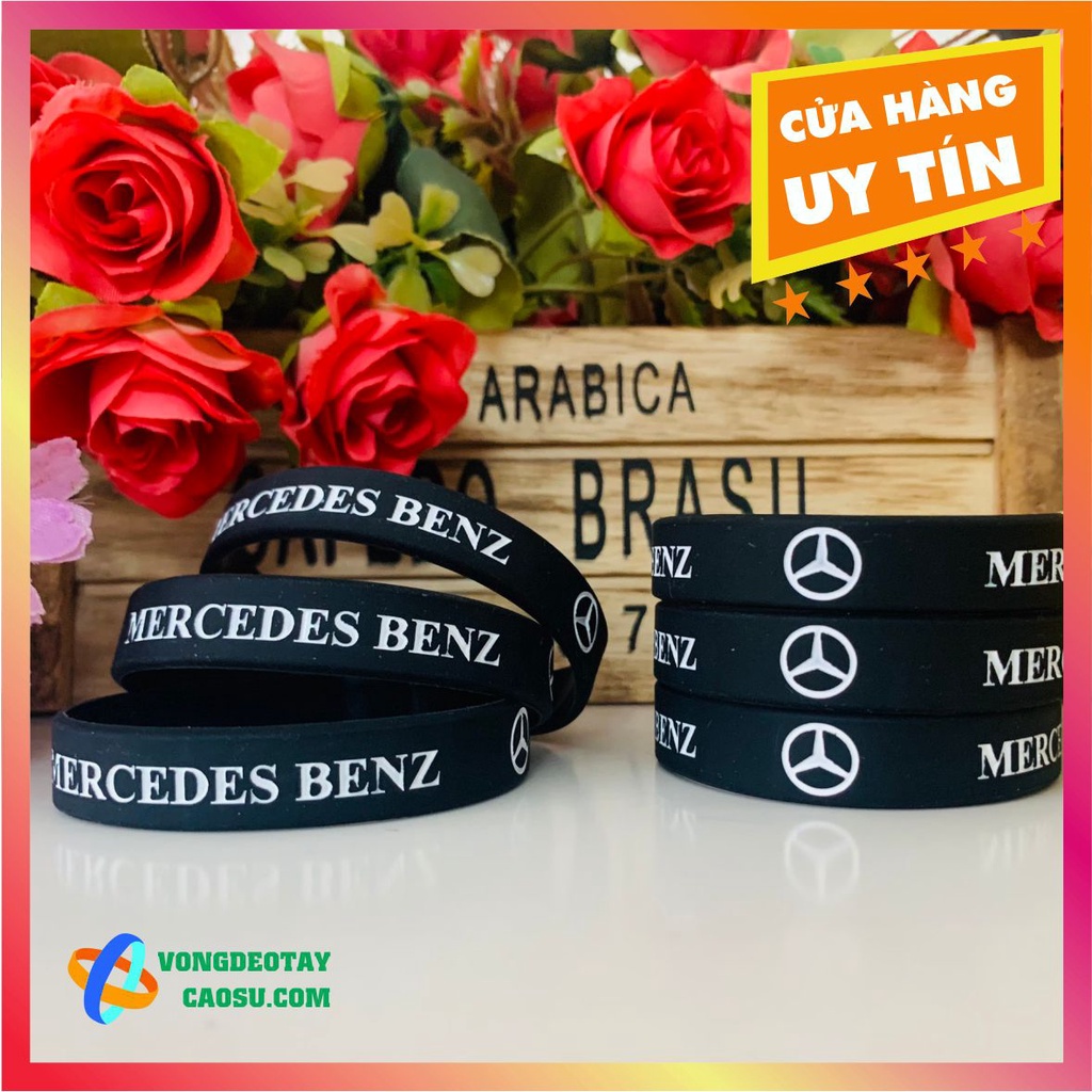 Vòng tay cao su MERCEDES BENZ, Vòng tay Merc, Vòng tay cao su Merc, Mercedes Benz