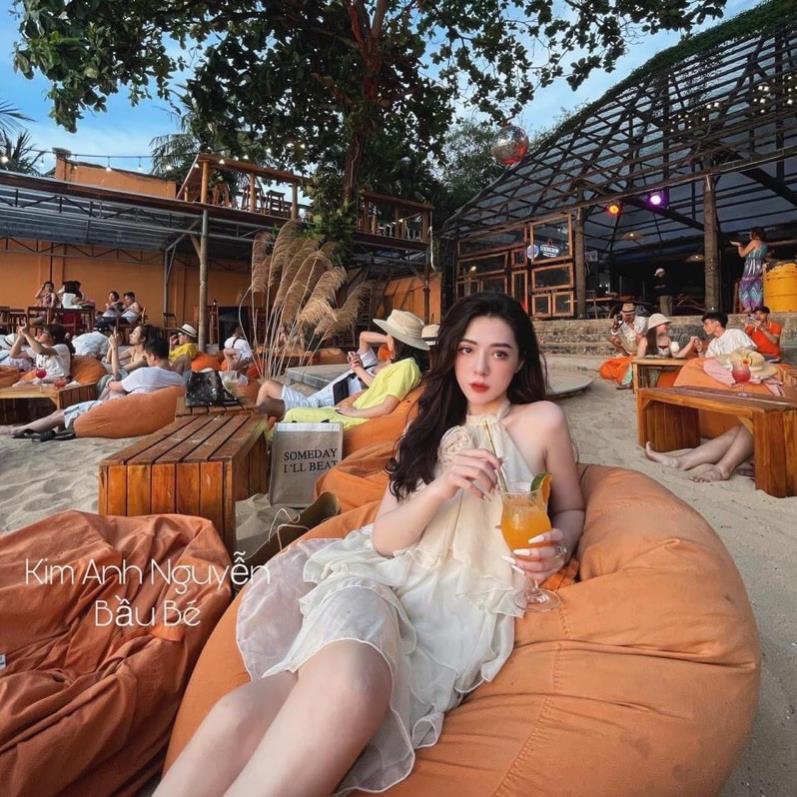 Váy Yếm Be Maxi Cổ Hoa Thiết Kế Tầng Siêu Xinh | BigBuy360 - bigbuy360.vn