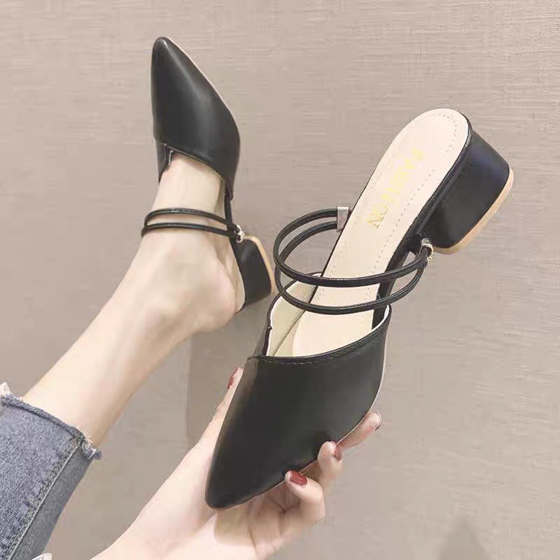 Giày Nữ Mũi Nhọn 3 Phân Kiểu Dáng Trẻ Trung Dáng Sục (A31)