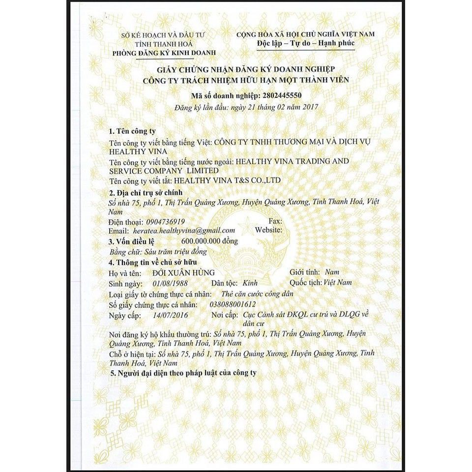 Trà giảm cân gạo Lứt hạt Chia Hera 30 gói MẪU MỚI tặng kèm thước dây