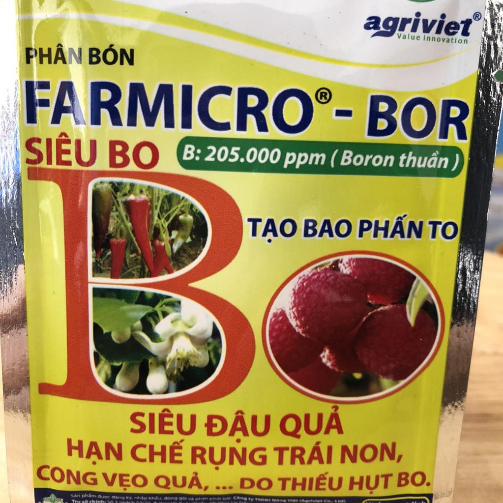 Phân bón Siêu Bo siêu ra hoa siêu đậu quả Farmicro-Bor
