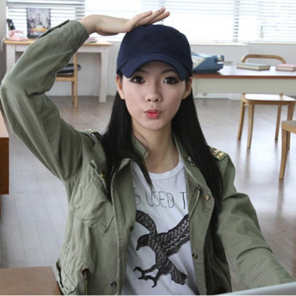 Mũ Lưỡi Trai ROWANS Vải Cotton Màu Trơn Phong Cách Vintage