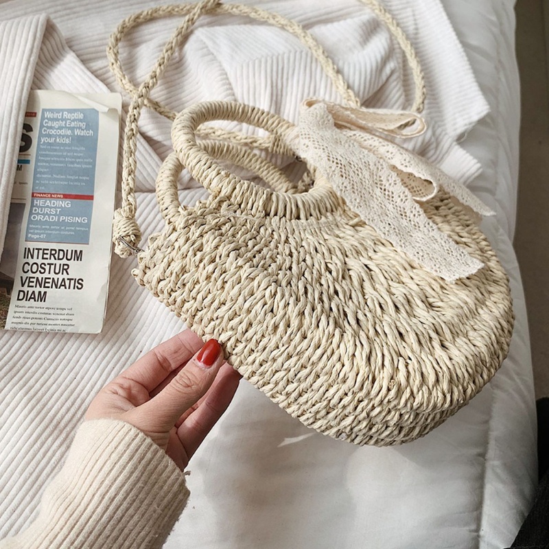 Túi Xách Đan Rơm Thời Trang Hè Cho Nữ