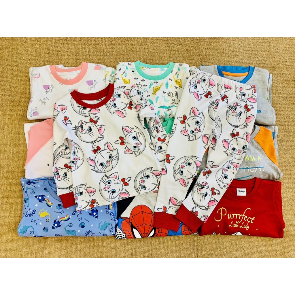 Bộ quần áo cotton thu động cho bé dầy xuất dư DN