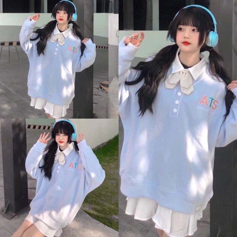 Áo Sweater Nỉ Khủng Long Unisexfreeshipmẫu hót 2021 chào thu, chất nỉ ngoại mềm tay , 3 màu Đen/Xanh/Trắng