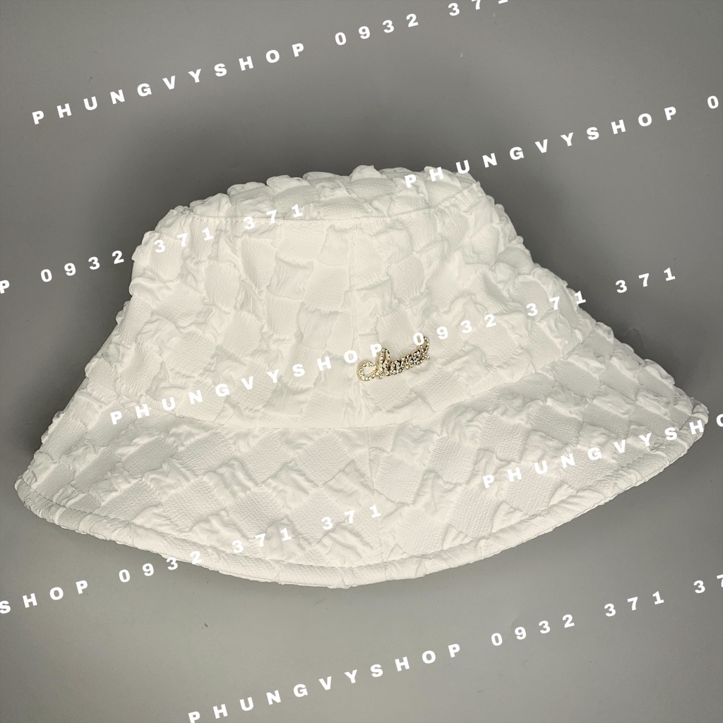 Mũ bucket tai bèo basic unisex nam nữ - BO XỐP LOGO SAT / CHÀ NÈO /  ĐỂ LỆCH - nón tai bèo vành