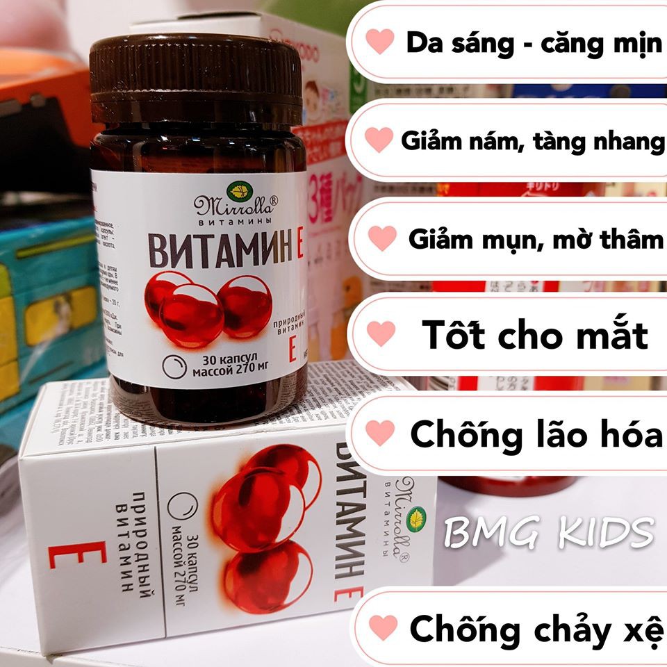 Vitamin E Đỏ 270mg  Nga | BigBuy360 - bigbuy360.vn