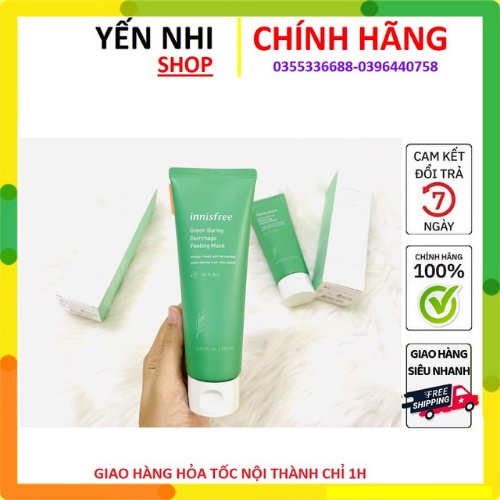 TẨY DA CHẾT CHIẾT LÚA MẠCH INNISFREE GREEN BARLEY GOMMAGE PEELING MASK