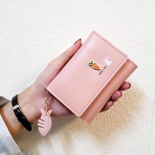 Spot ins mới dễ thương ví nữ ngắn đoạn nữ ví nhỏ mini sinh viên phiên bản tiếng Hàn của gói túi xách ví nhỏ