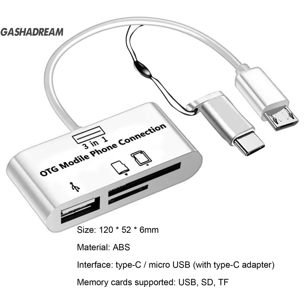 Đầu Đọc Thẻ Nhớ Micro-SD / TF OTG Hiệu Suất Cao Cho Macbook