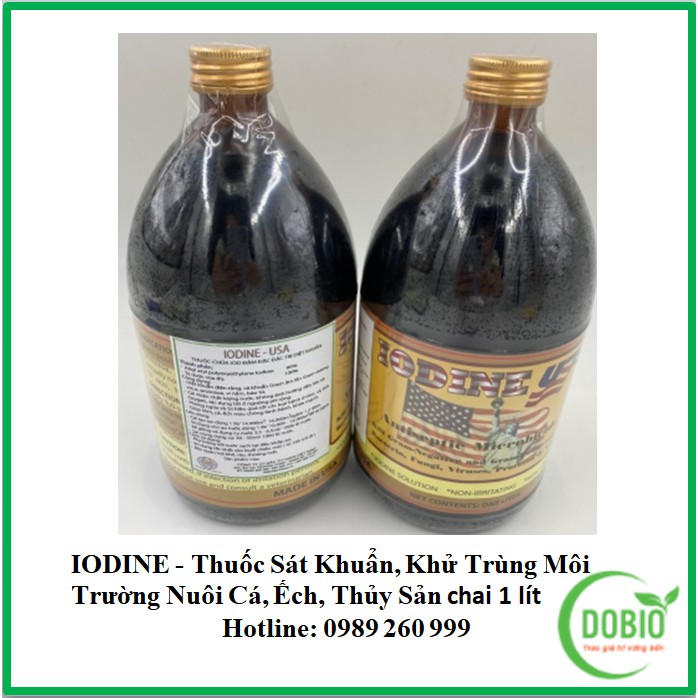 Iodine USA DOPA cho cá, thủy sản chai 1 lít