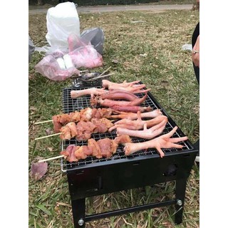 Bếp nướng than hoa hình vuông Mini BBQ Set