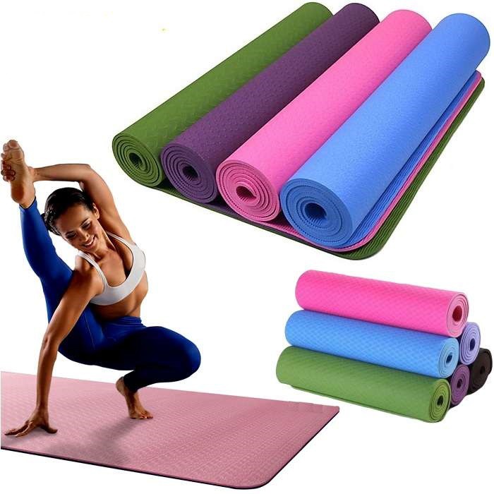 Thảm tập Yoga TPE ECO FRIENDLY 3 lớp 183cm x 61cm, dày 8mm