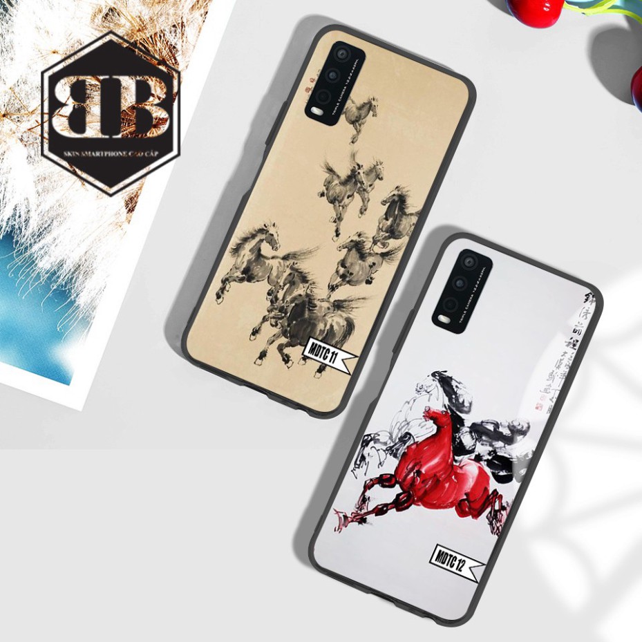 Ốp lưng kính cường lực Vivo Y20 / Y20S / Y12S mã đáo thành công