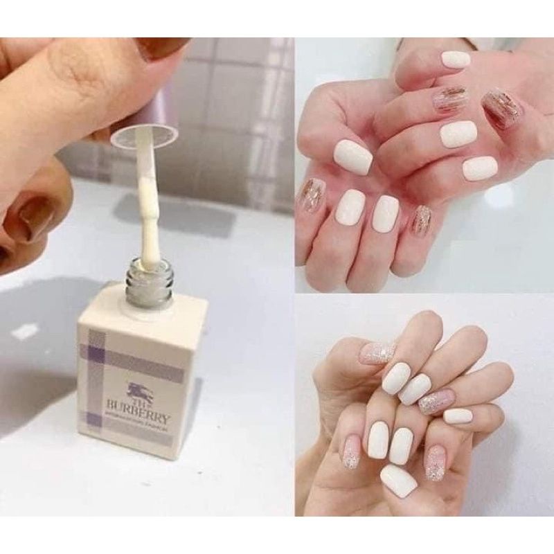 Sơn gel BURBERRY màu đen ,trắng , trắng ngà, trắng nước gạo