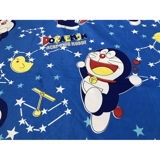 Bộ drap cotton Doremon 1m8