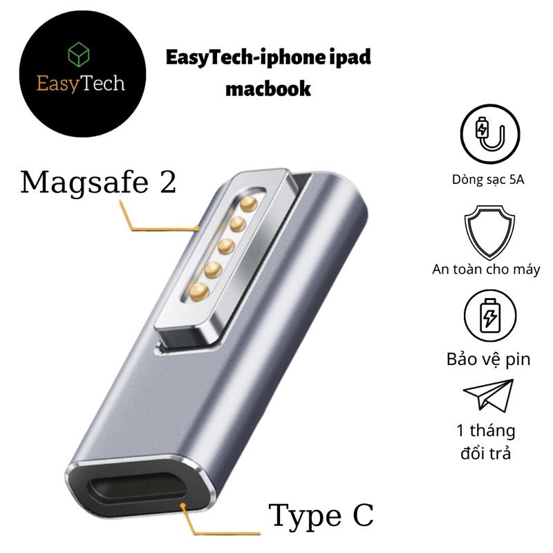 cổng chuyển type C to magsafe 2