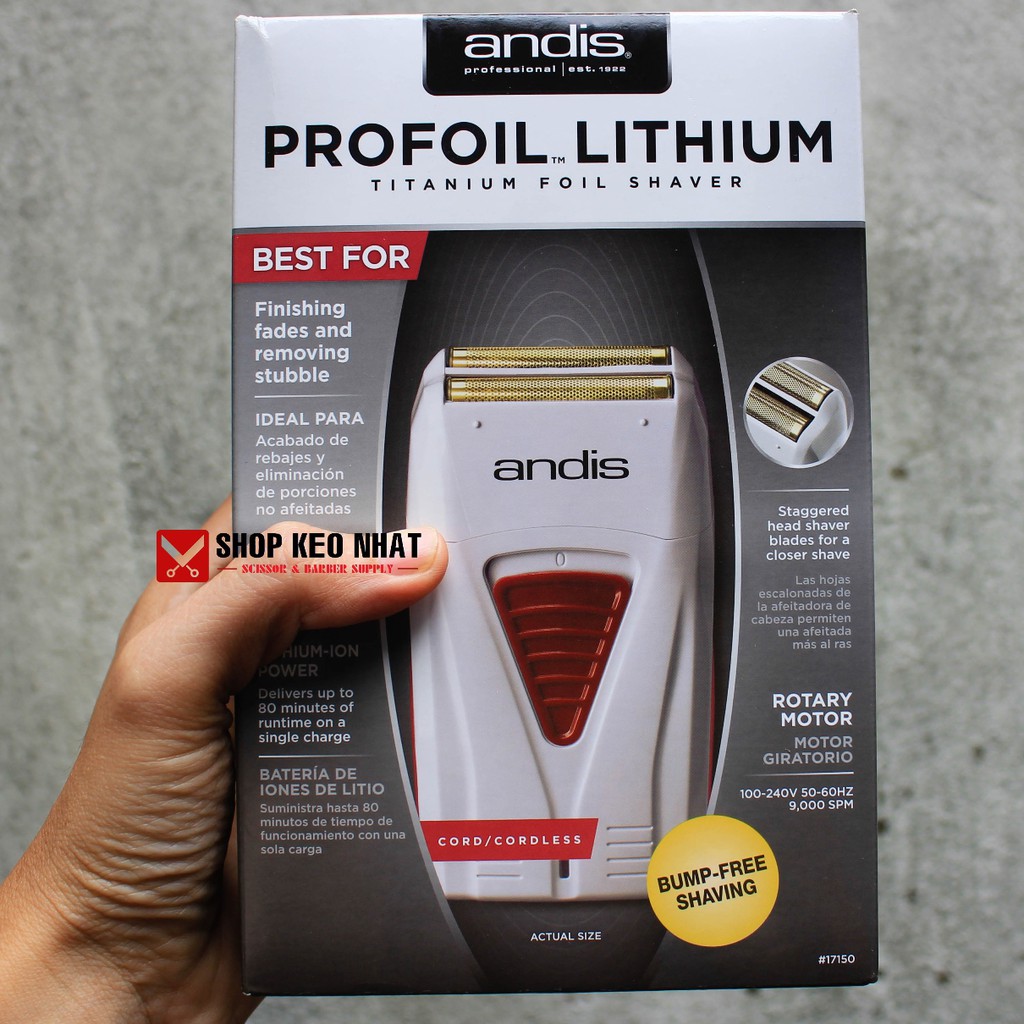 HỘP CẠO KHÔ ANDIS PROFOIL LITHIUM