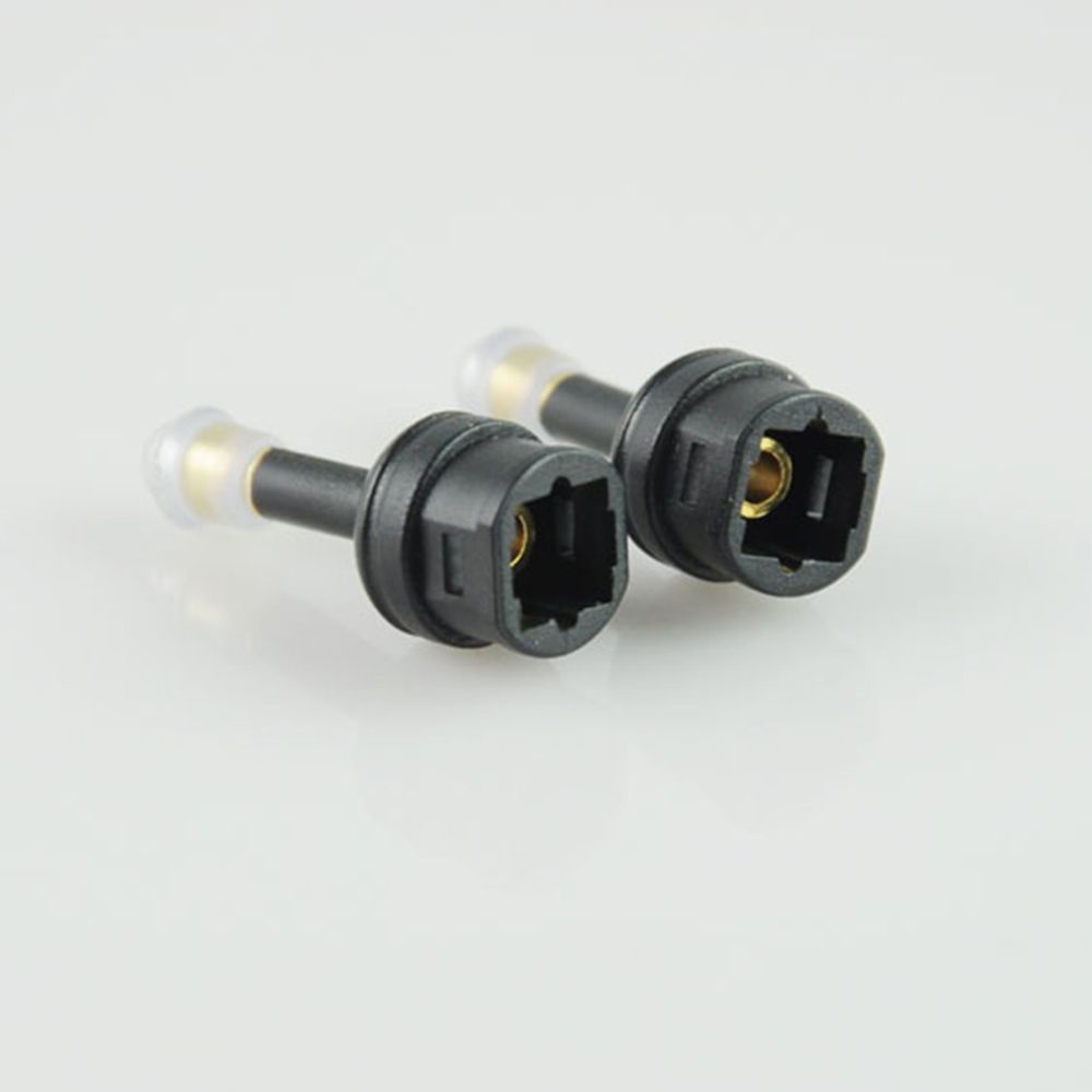 Set 3 đầu chuyển đổi quang học Toslink Optical SPDIF kỹ thuật số bằng nhựa màu đen sang 3.5mm