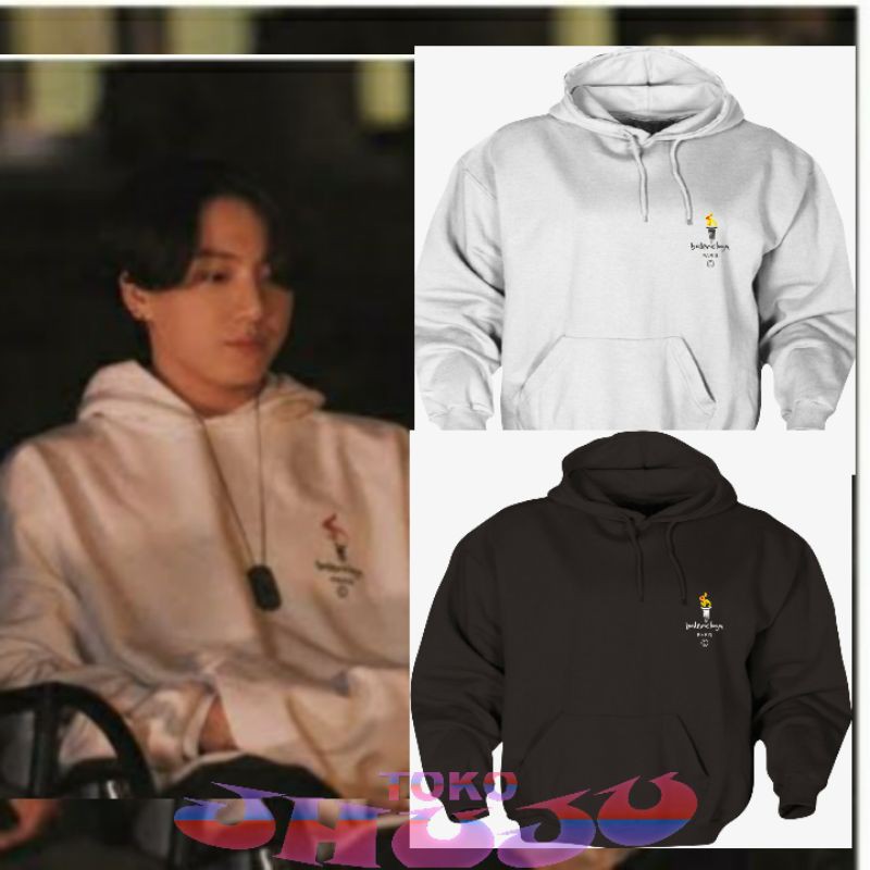 Áo Khoác Hoodie In Hình Bts Jungkook Thời Trang