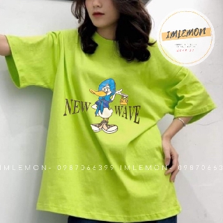 Áo Thun Tay Lỡ Nam Nữ CHÚ VỊT NEW WAVE 2 MÀU SIÊU HOT