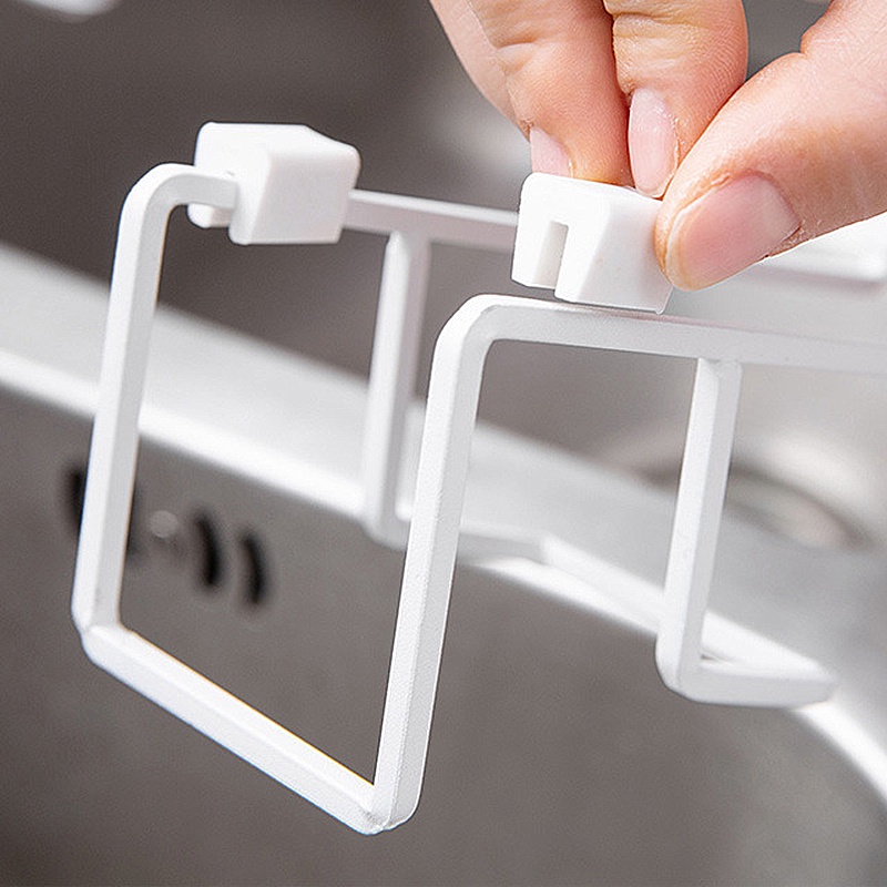 Multifunction Kitchen Sink Sponge Wire Ball Storage Draining Rack / Sink Shef For Organize Sponge, Rag, Wash Cloth