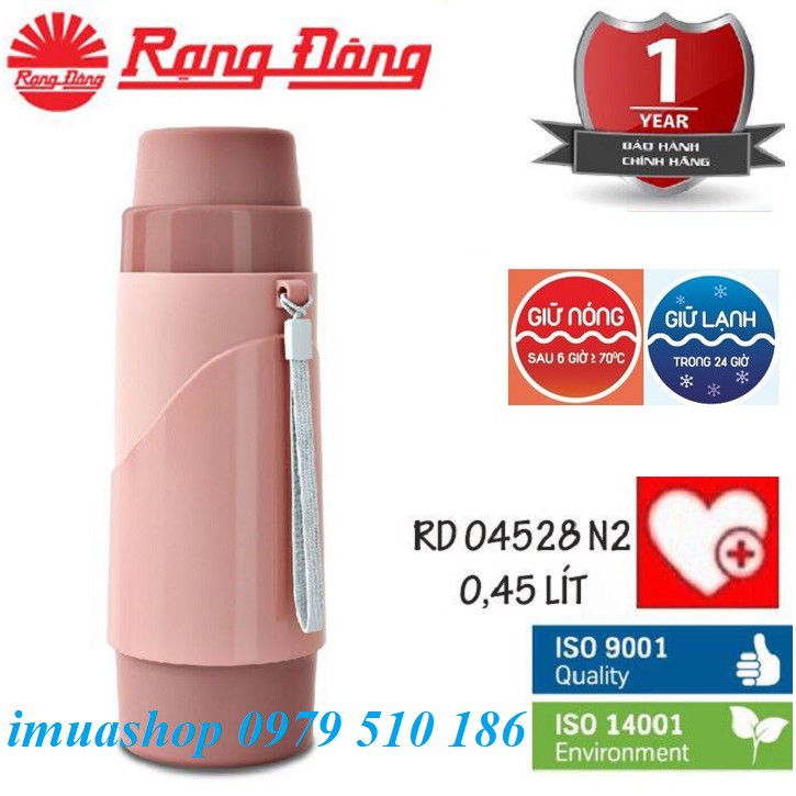 Phích giữ nhiệt Rạng Đông du lịch cầm tay tiện dụng