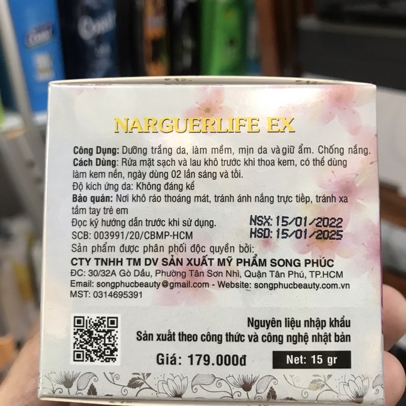 Kem 10 Loại Hoa NARGUELIFE EX 12g