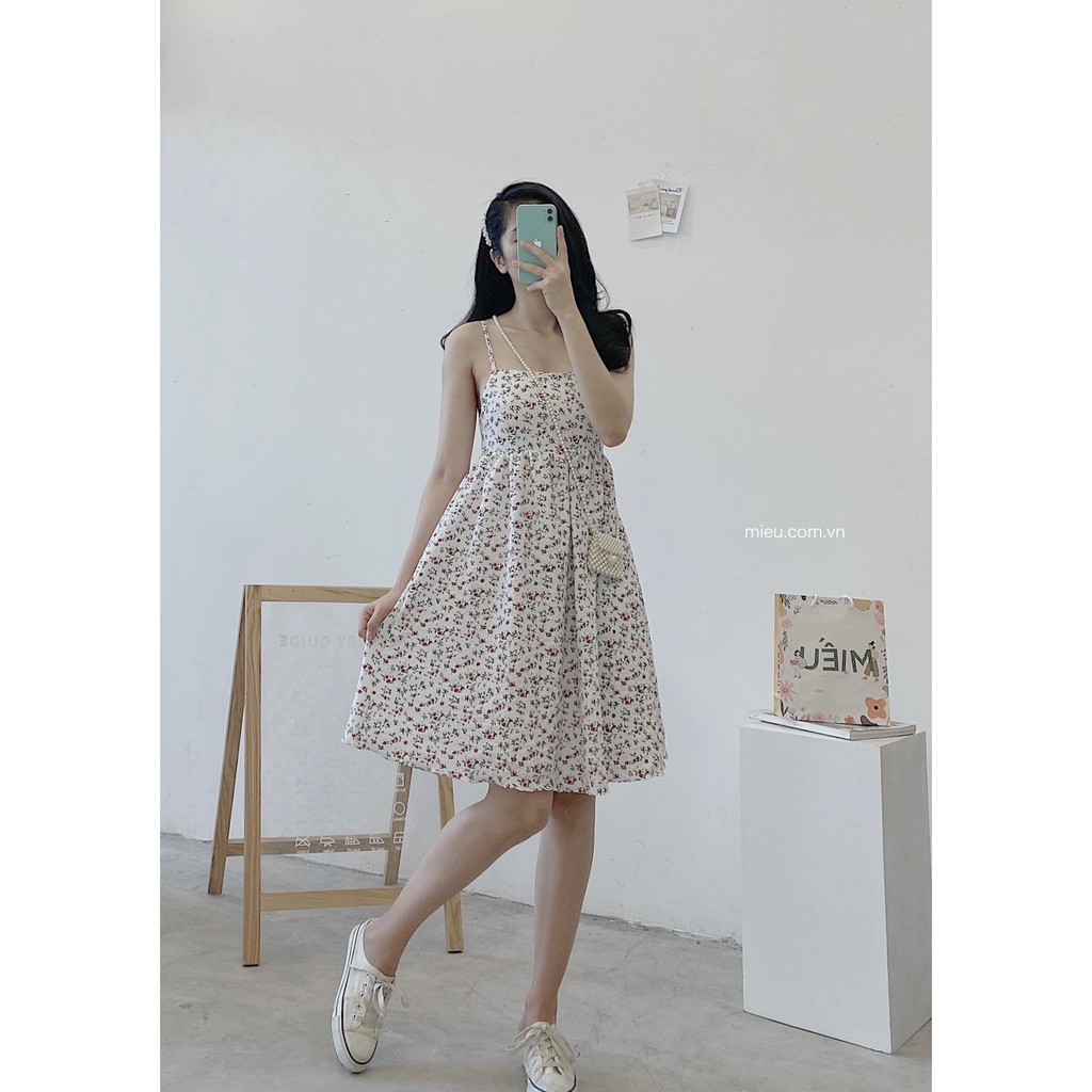 ĐẦM HAI DÂY DÁNG XÓE BUBY DRESS