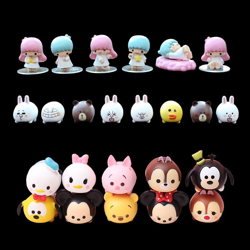 Set 10 Mô Hình Ngôi Sao Đôi Mini Trang Trí Xe Ô Tô