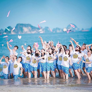 Áo Thun Nhóm Đi Chơi In Chữ SUNDAY FUNDAY DLX