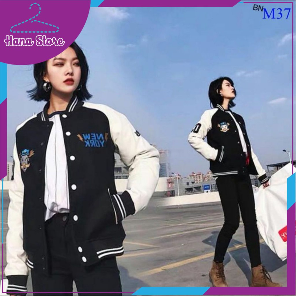 Áo khoác dù bomber thêu cao cấp - bomber jacket - Hana Store