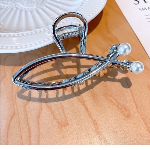 Ngoạm kẹp tóc hình cá kim loại sang trọng NC3