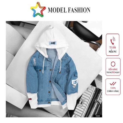 Áo khoác jean nam Model fashion thời trang cao cấp AKJ005