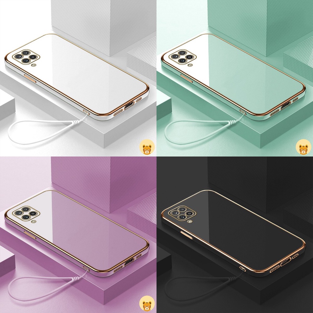 Ốp Điện Thoại Mạ Điện Cho Samsung A12 A30 A50 A20 A30S A50S A20S A22 A32 A7 2018 A52 A10S A11 A71 A51 A03 A03S 4G 5G