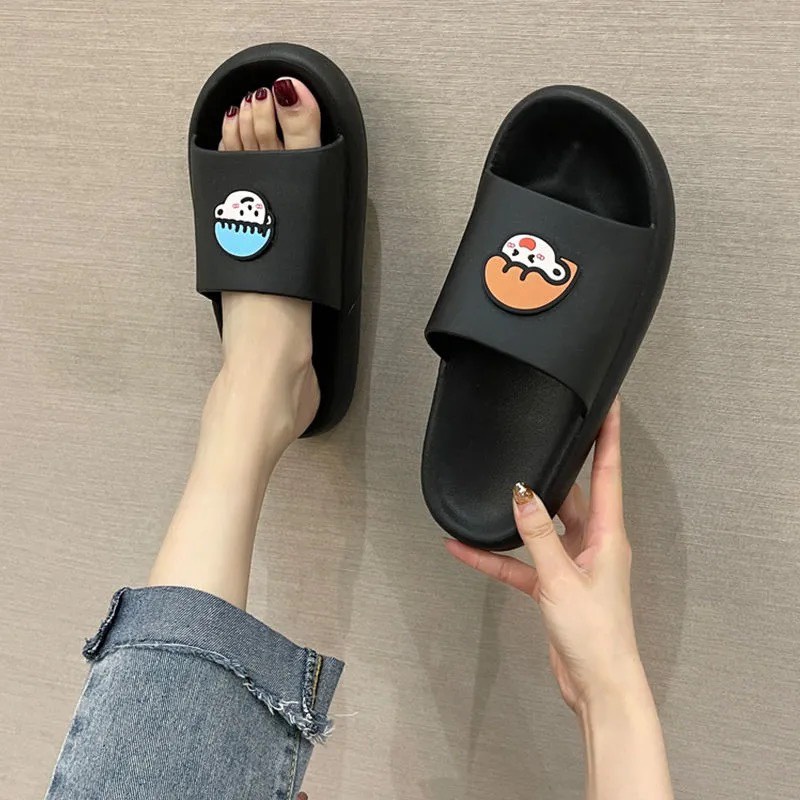 (S49) Dép bánh mì nữ hình mặt EM BÉ