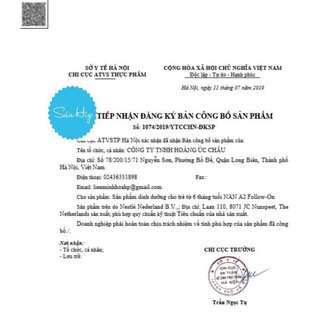 Sữa Bột Nan A2 số 1/2/3 800g