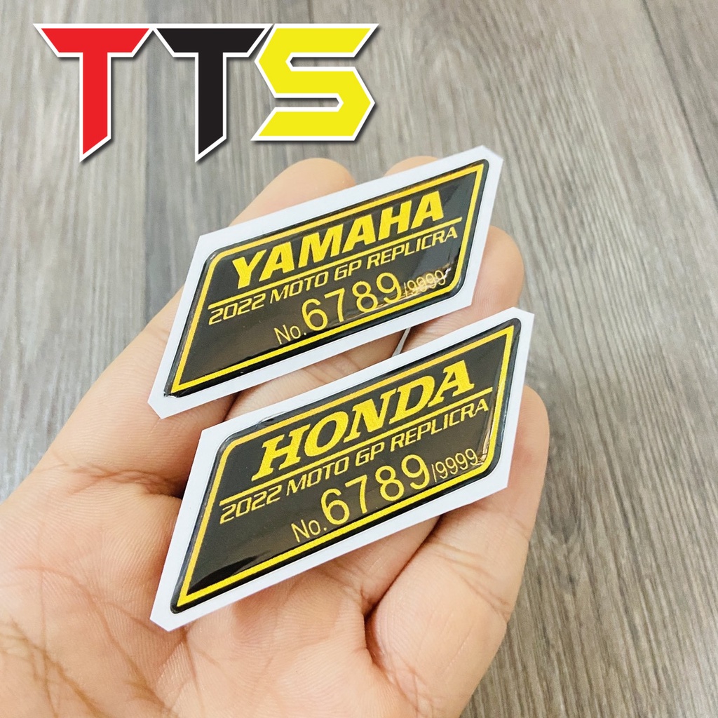 Tem limited dán đầu đèn san bằng tất cả, 6789 chất liệu nhựa nổi độc lạ HONDA, YAMAHA