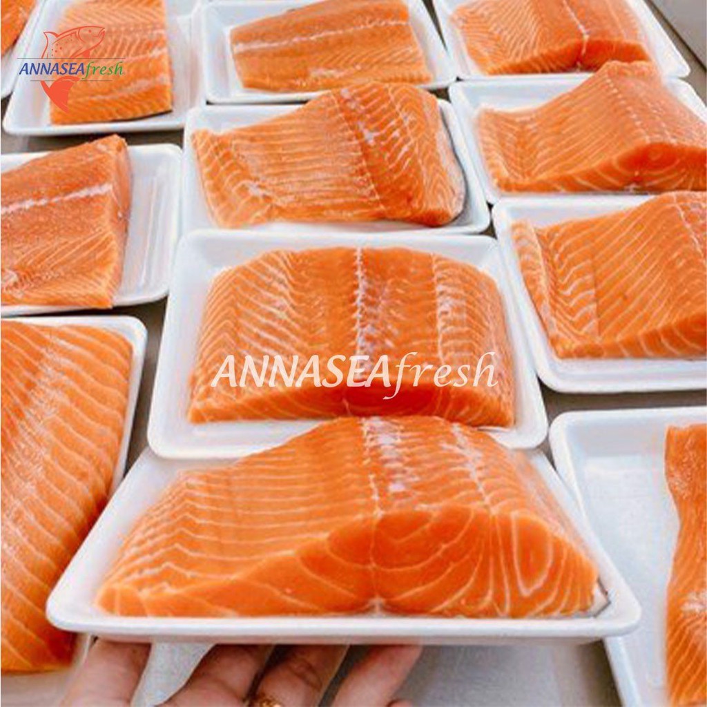 Cá hồi phi lê cắt miếng Annaseafresh 350gr/500gr/1000gr