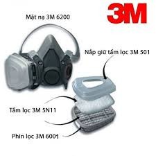 Nắp giữ 3m 501 để giữ bông lọc 5N11cn của các loại mặt nạ 3M