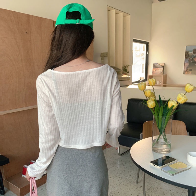 Áo Khoác cardigan Dệt Kim Thời Trang Mùa Hè Dành Cho Nữ
